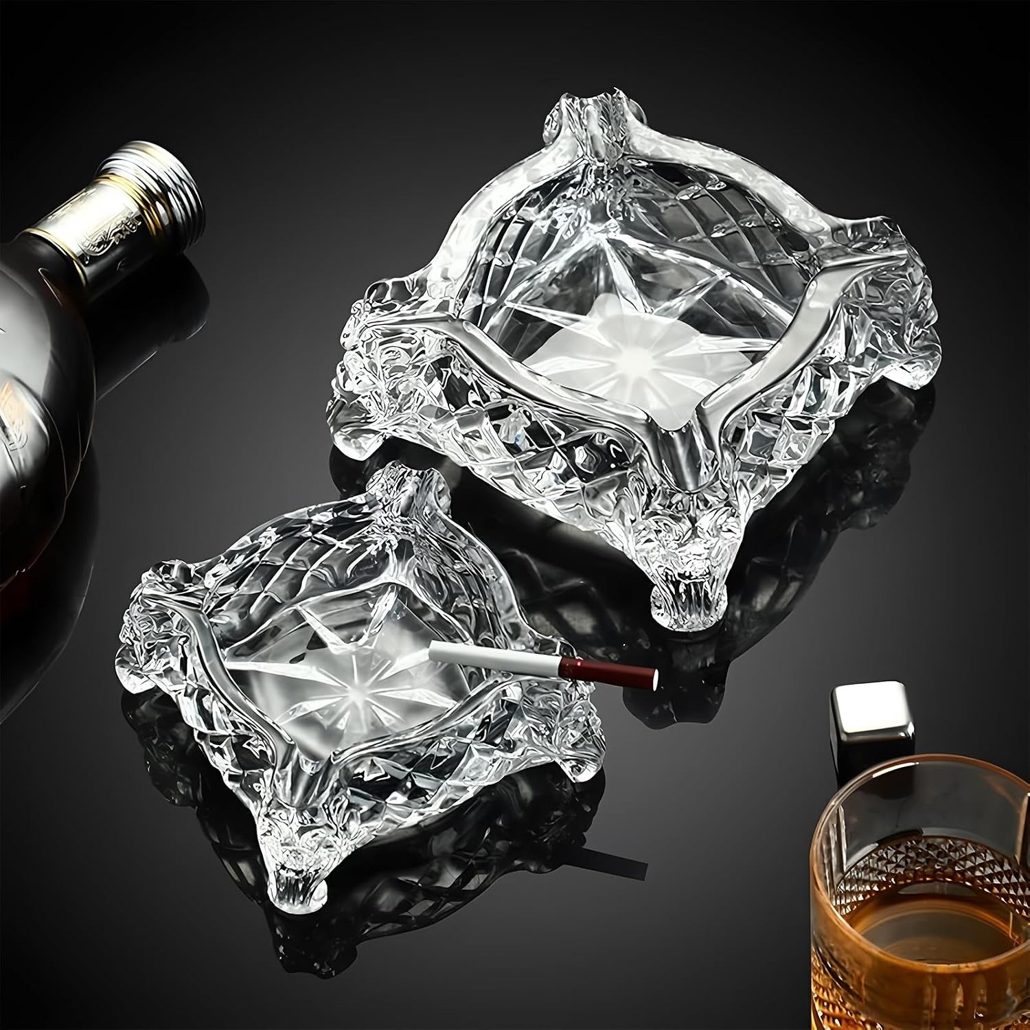 Paysky Square Glass Cigar Ashtray: image 6
