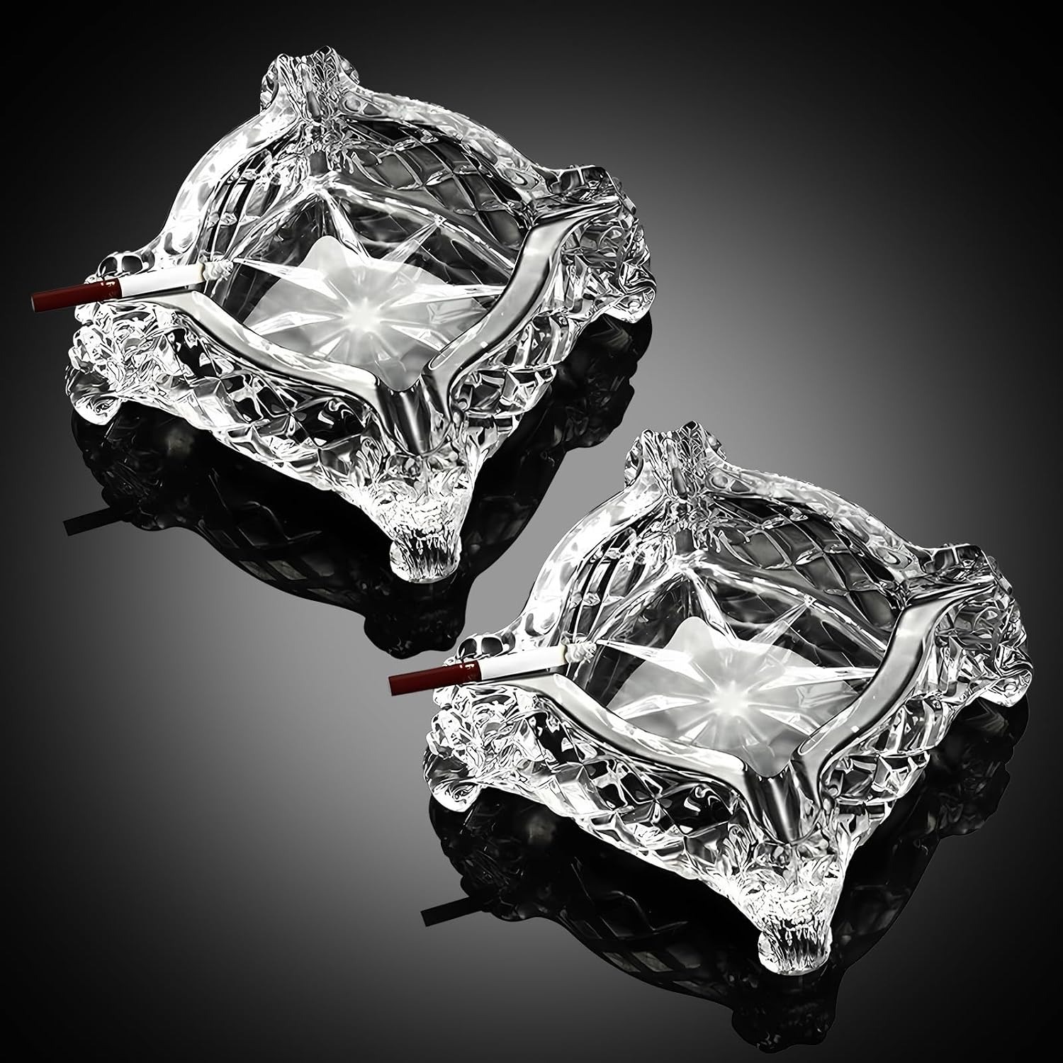 Paysky Square Glass Cigar Ashtray: image 7