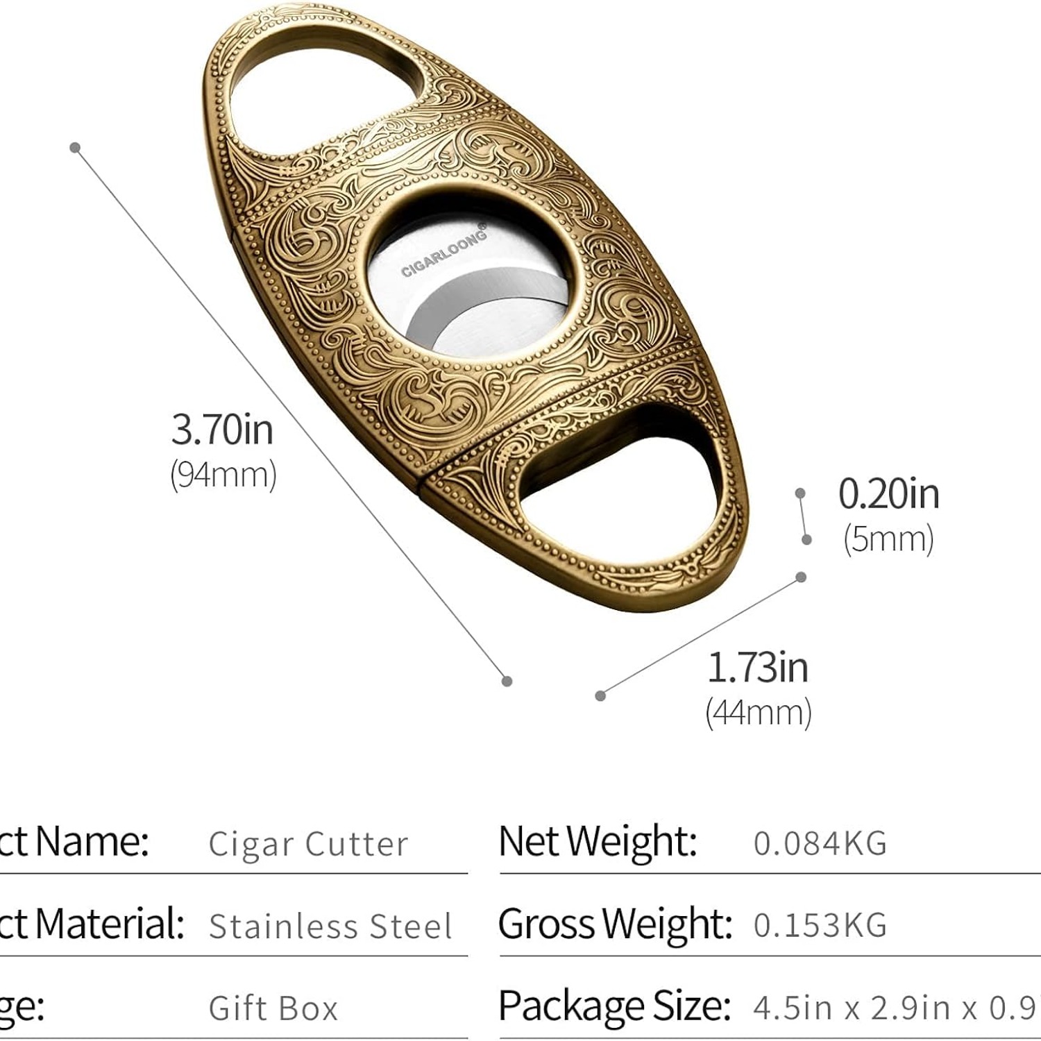 CIGARLOONG Double Blade Cigar Cutter: image 7