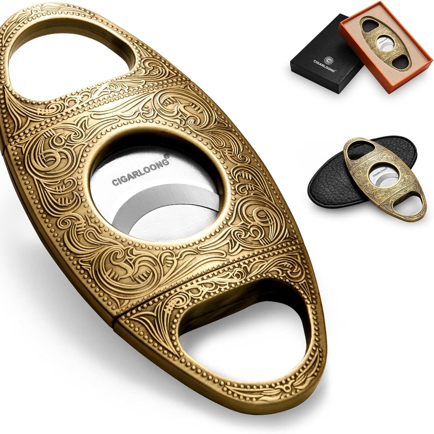 CIGARLOONG Double Blade Cigar Cutter