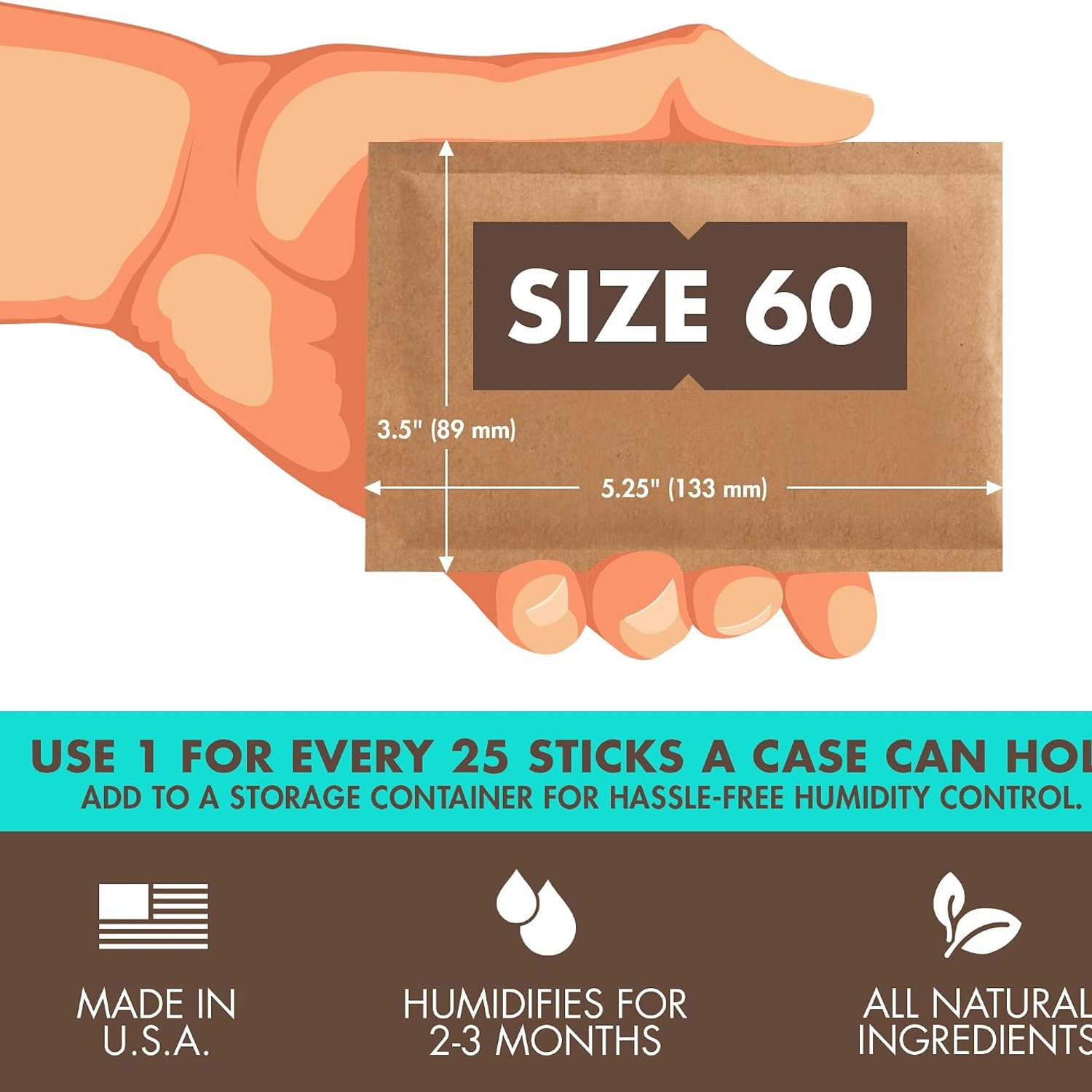 Boveda 69% Humidity Control Pack 60 g: image 4