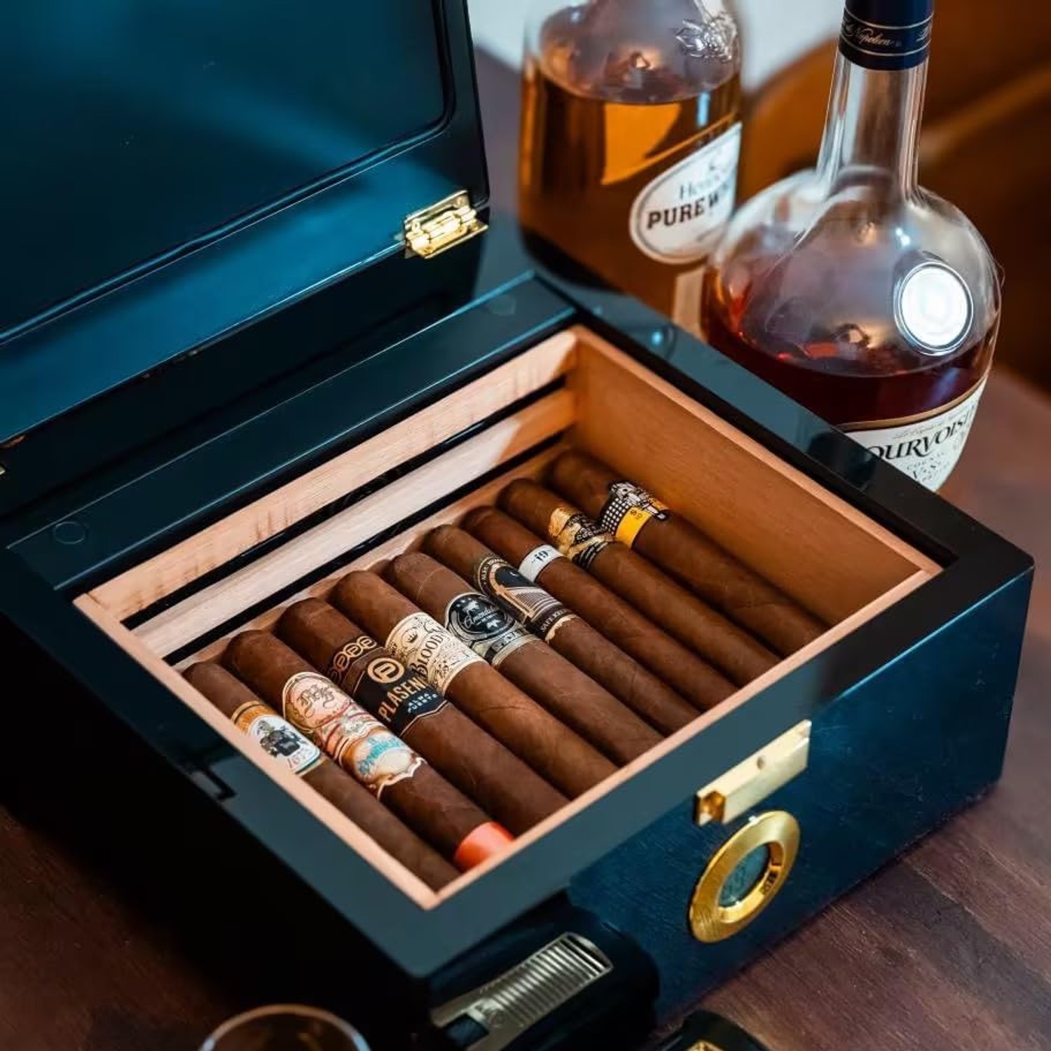 KingChii Electric Humidor 3L Temperature Controlled Cigar Cabinet